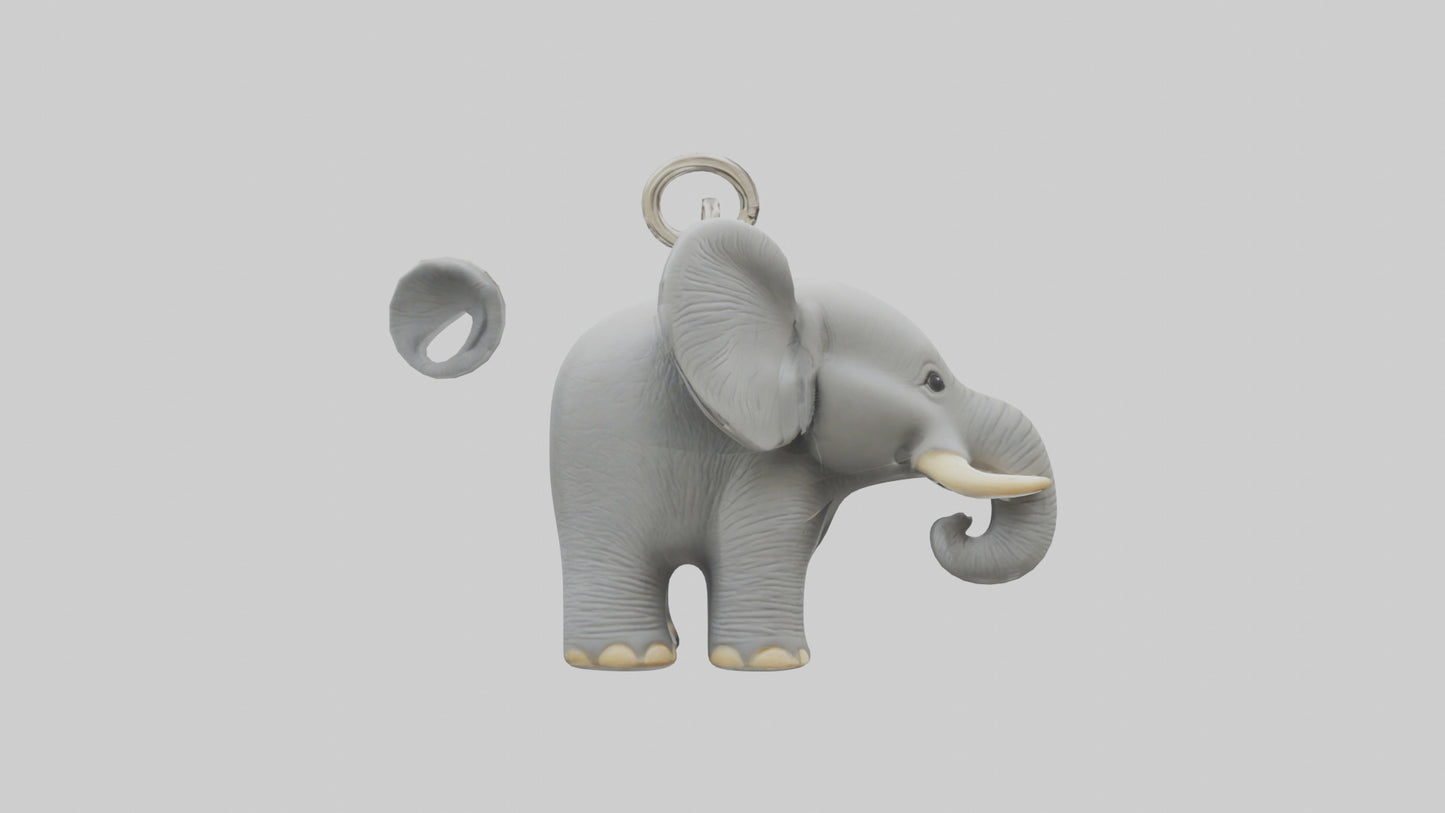 3D model Elephant keychain model VR / AR / low-poly