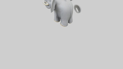3D model Elephant keychain model VR / AR / low-poly