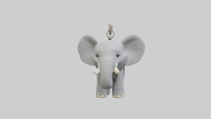 3D model Elephant keychain model VR / AR / low-poly