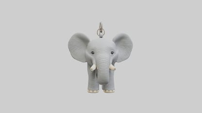 3D model Elephant keychain model VR / AR / low-poly