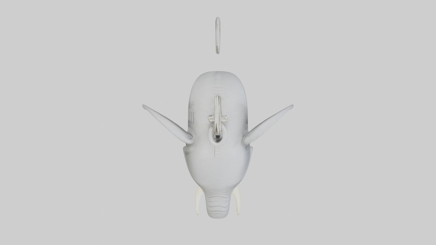 3D model Elephant keychain model VR / AR / low-poly