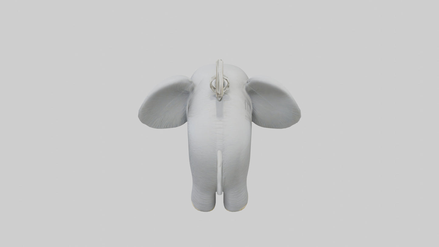 3D model Elephant keychain model VR / AR / low-poly