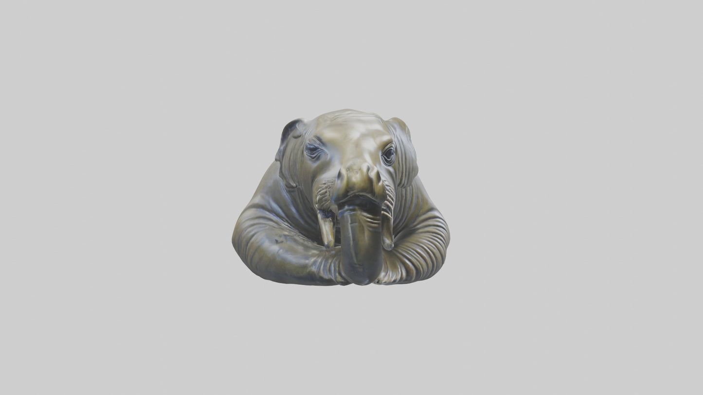 Elephant Seal statue model 3D model