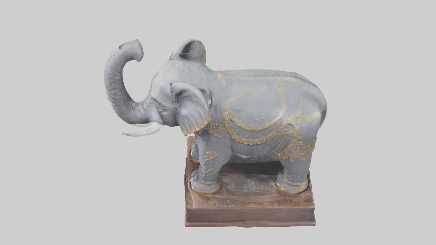 Elephant statue model 3D model