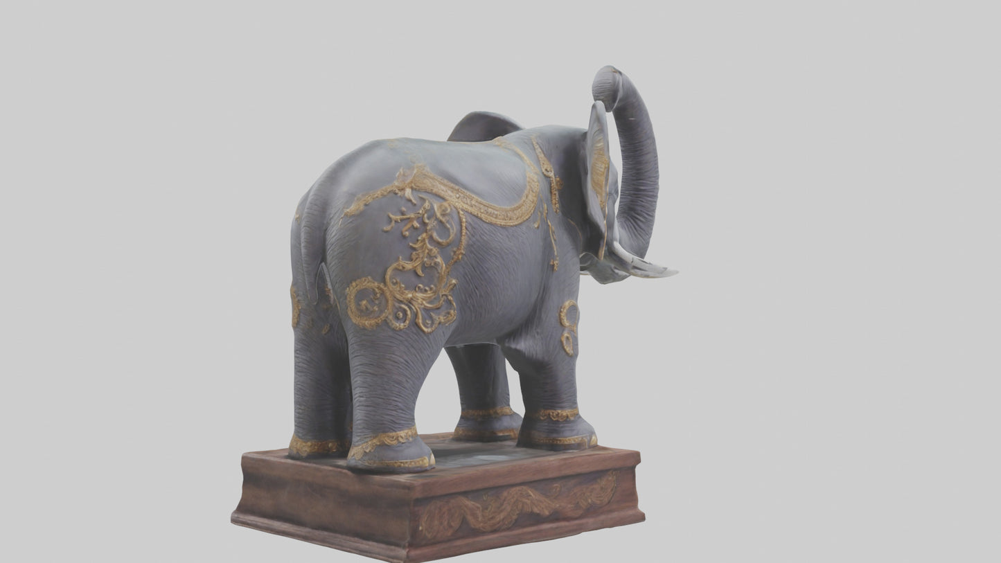 Elephant statue model 3D model