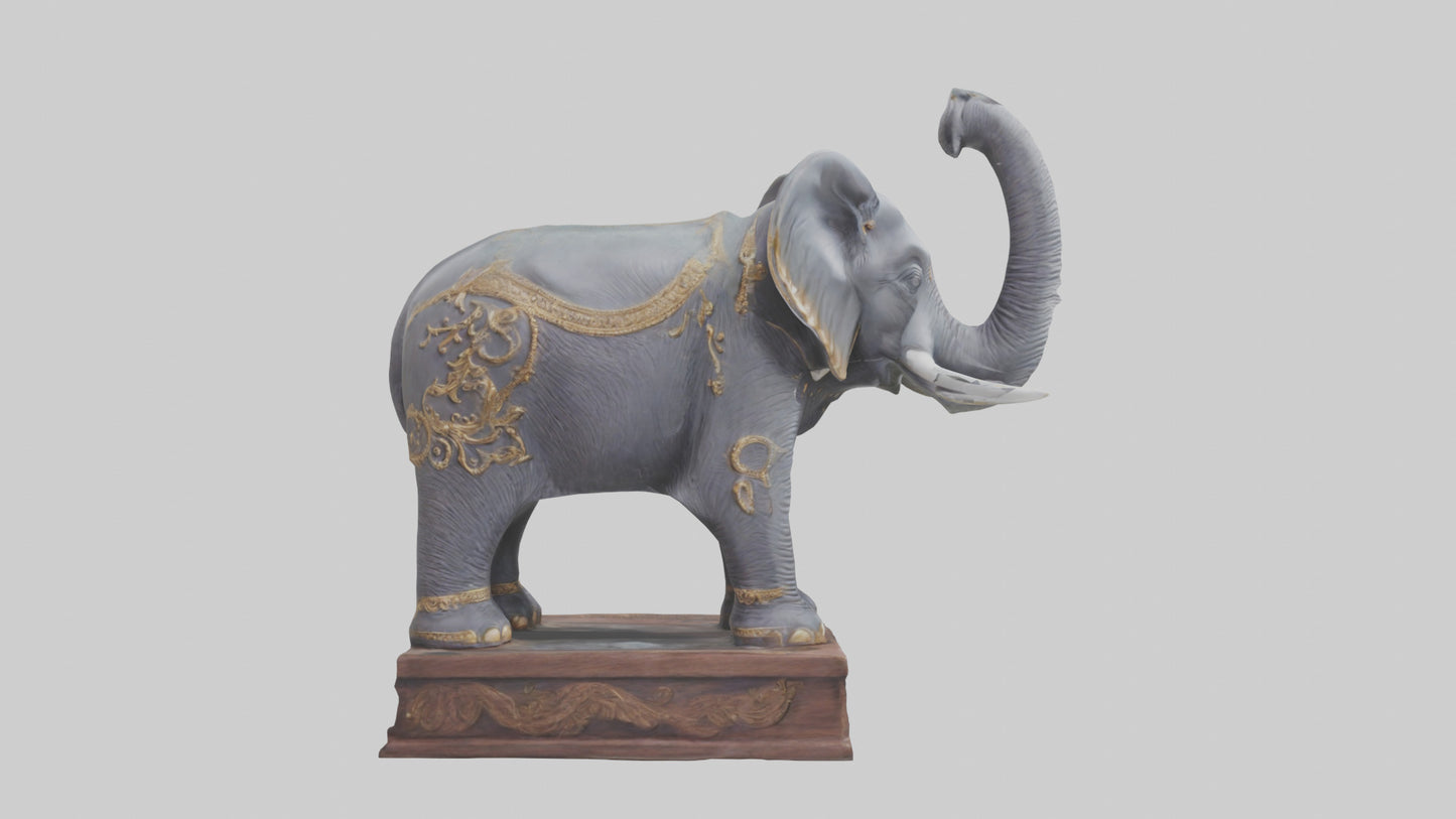 Elephant statue model 3D model