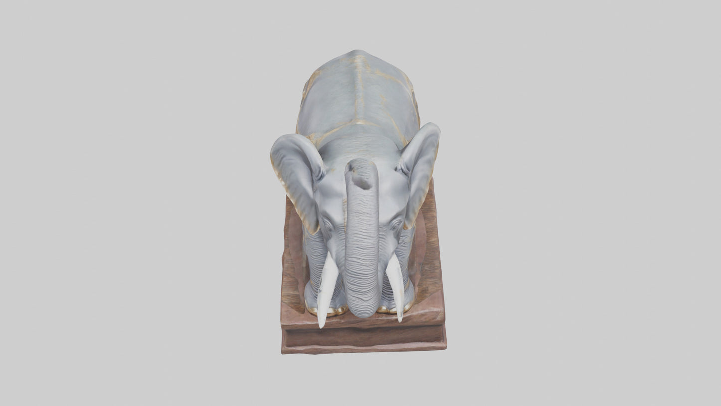 Elephant statue model 3D model