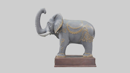 Elephant statue model 3D model