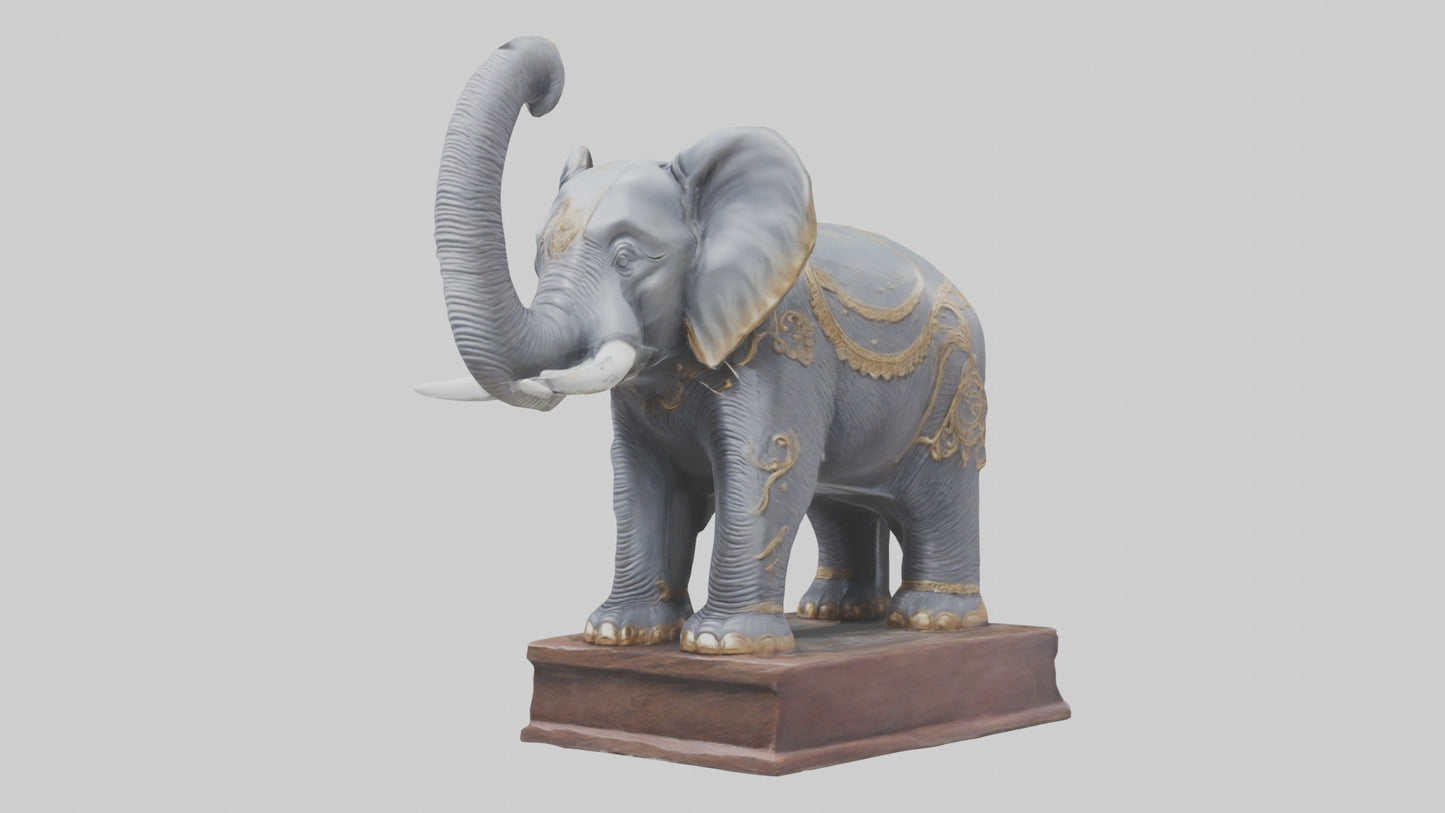 Elephant statue model 3D model