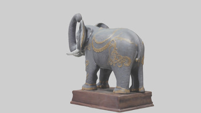 Elephant statue model 3D model