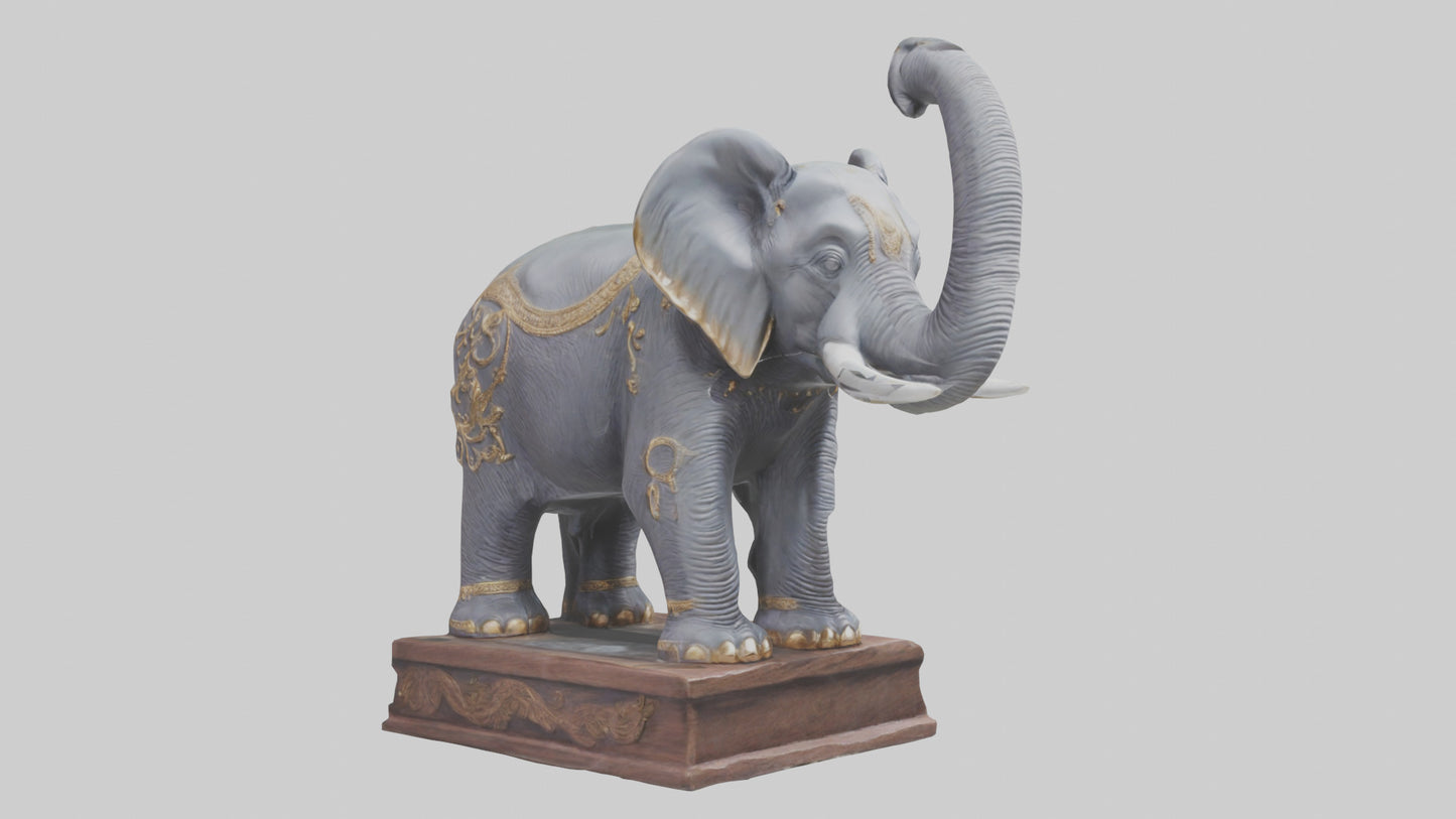 Elephant statue model 3D model