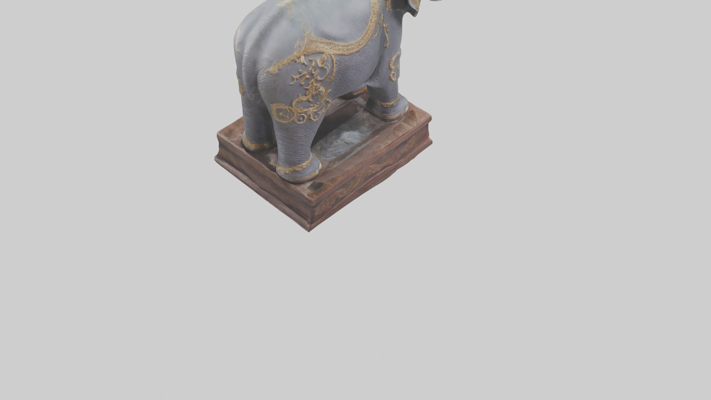 Elephant statue model 3D model