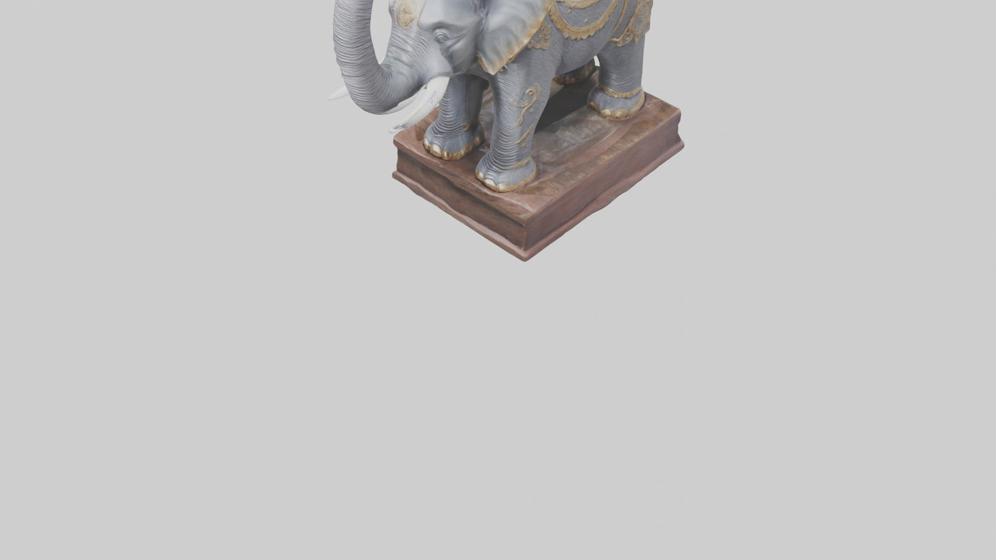 Elephant statue model 3D model