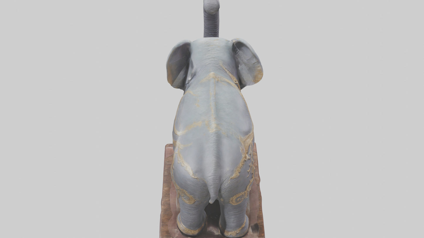 Elephant statue model 3D model