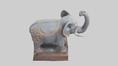 Elephant statue model 3D model