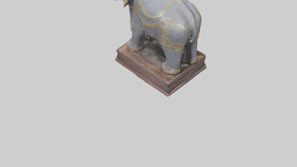 Elephant statue model 3D model