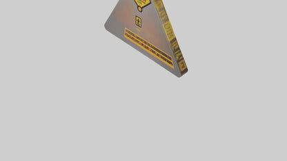 3D model Elevator In Use Caution Sign model VR / AR / low-poly