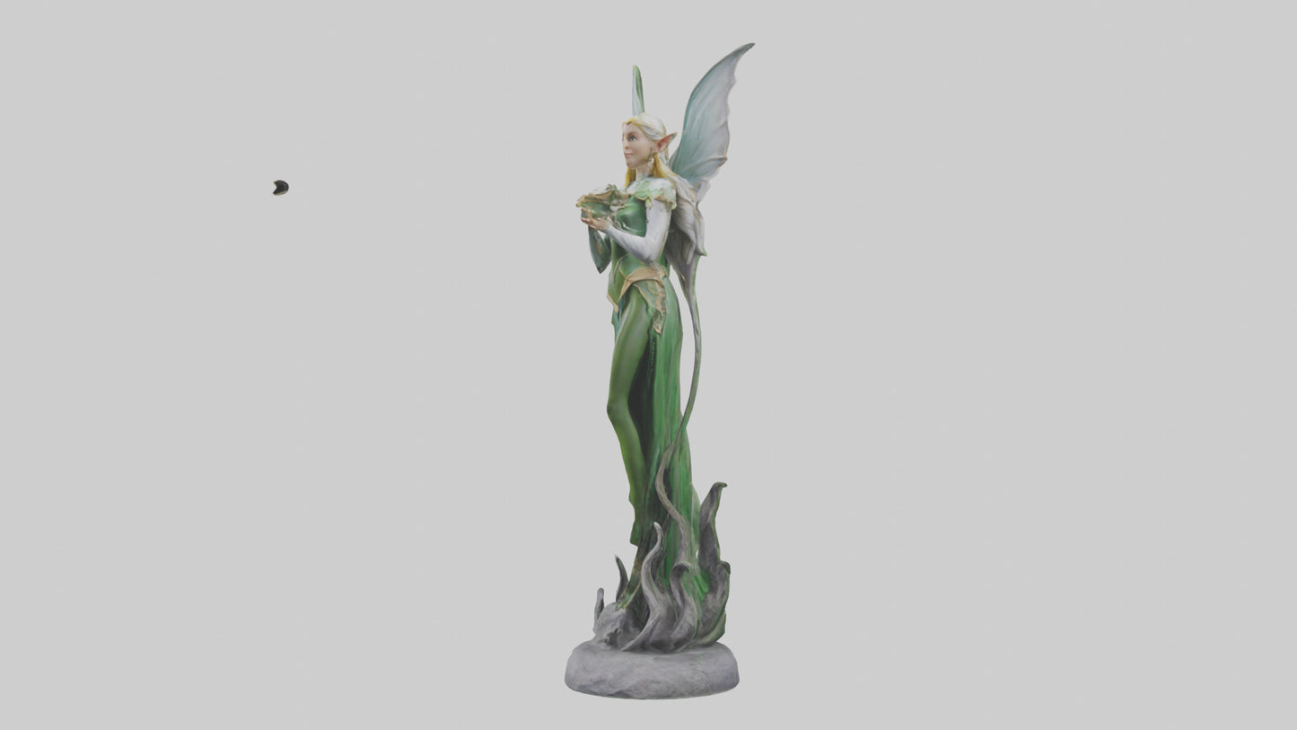 Elf Princess statue model 3D model