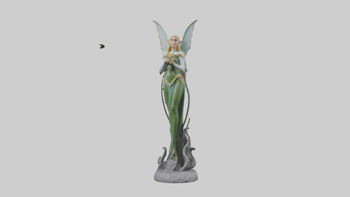 Elf Princess statue model 3D model