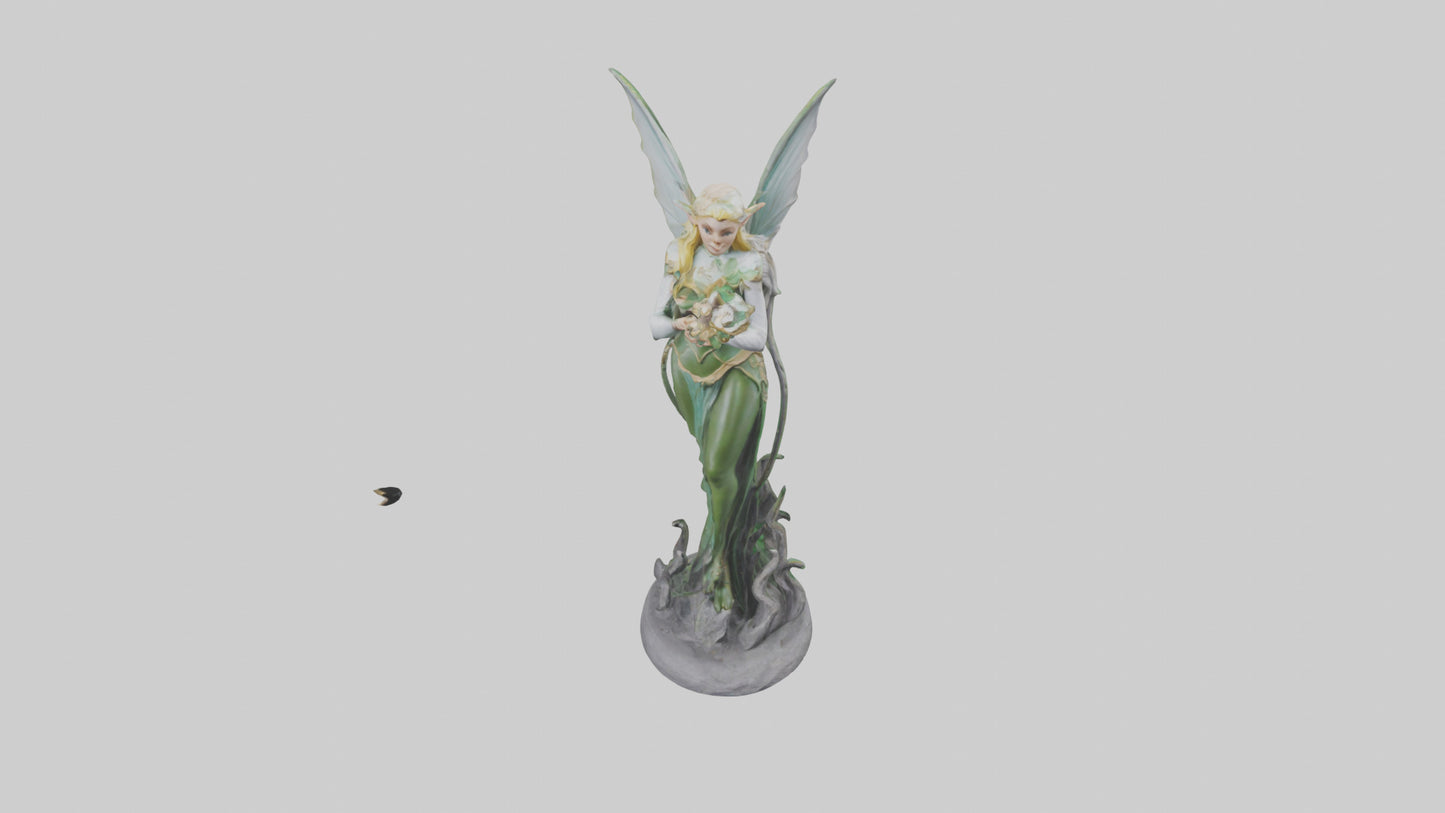 Elf Princess statue model 3D model