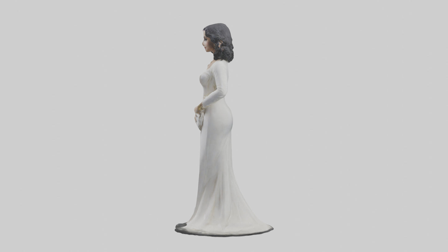 Elizabeth Taylor statue model 3D model