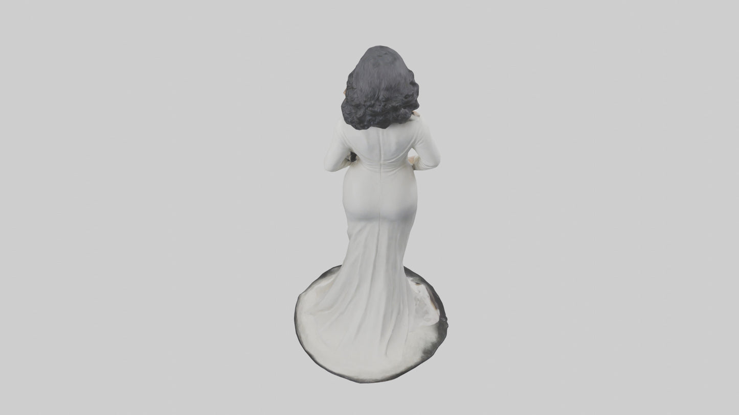 Elizabeth Taylor statue model 3D model