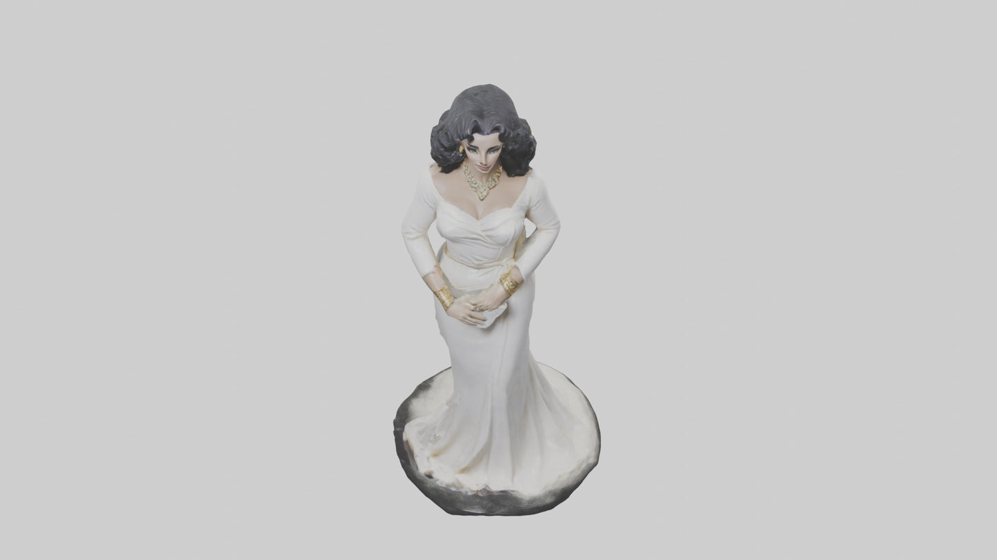 Elizabeth Taylor statue model 3D model