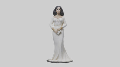 Elizabeth Taylor statue model 3D model