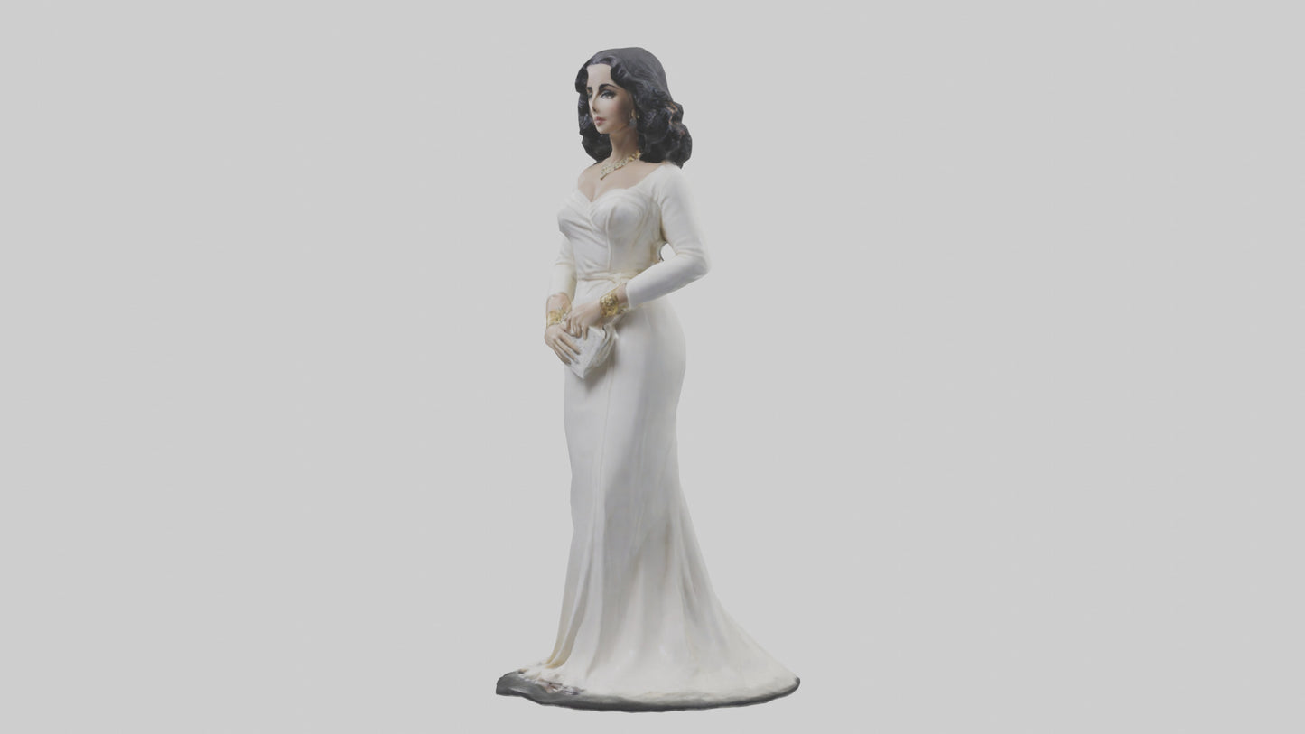 Elizabeth Taylor statue model 3D model
