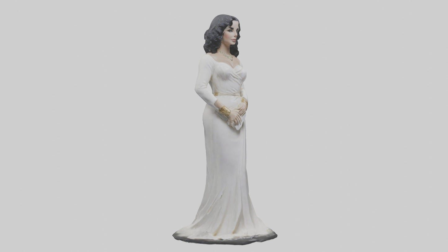 Elizabeth Taylor statue model 3D model