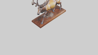 Elk sculpture model 3D model