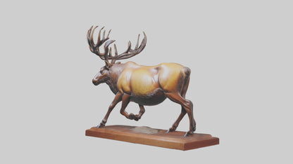 Elk sculpture model 3D model