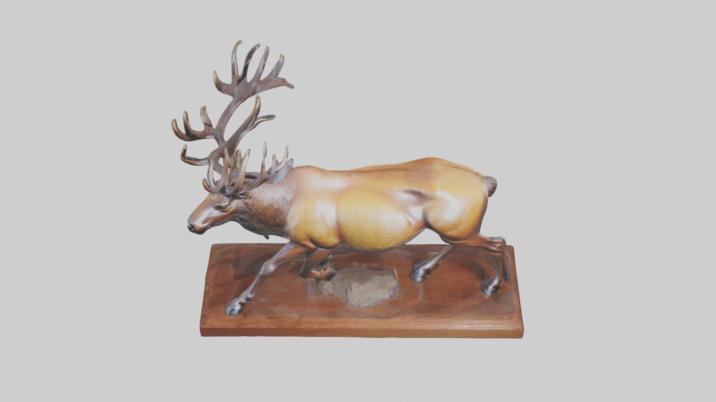 Elk sculpture model 3D model