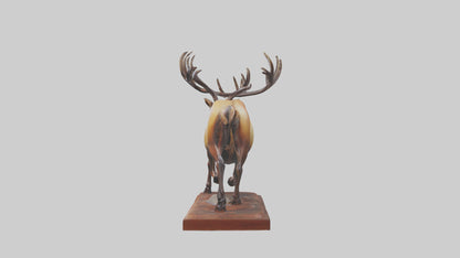 Elk sculpture model 3D model