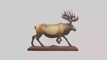 Elk sculpture model 3D model