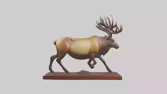 Elk sculpture model 3D model