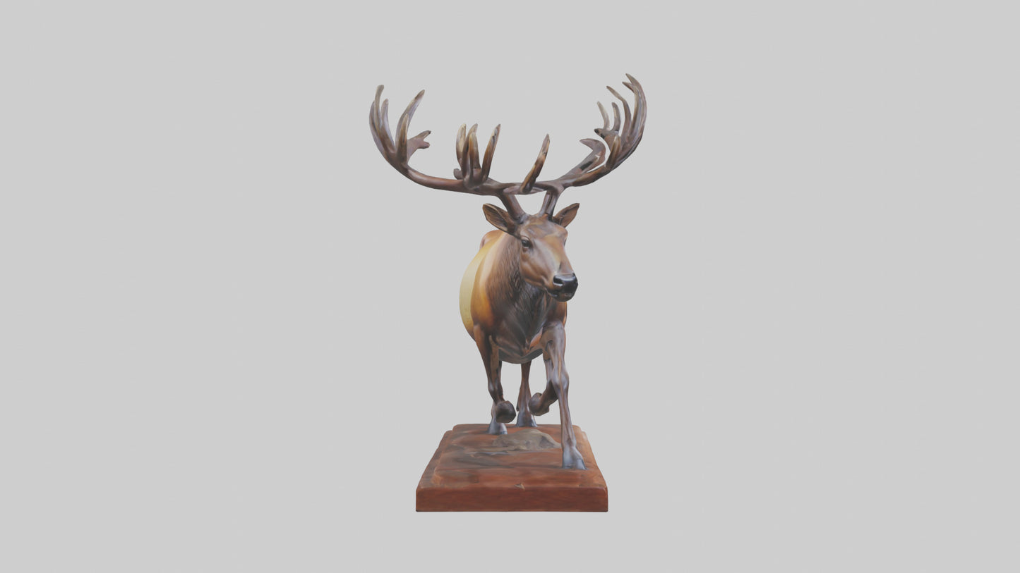 Elk sculpture model 3D model