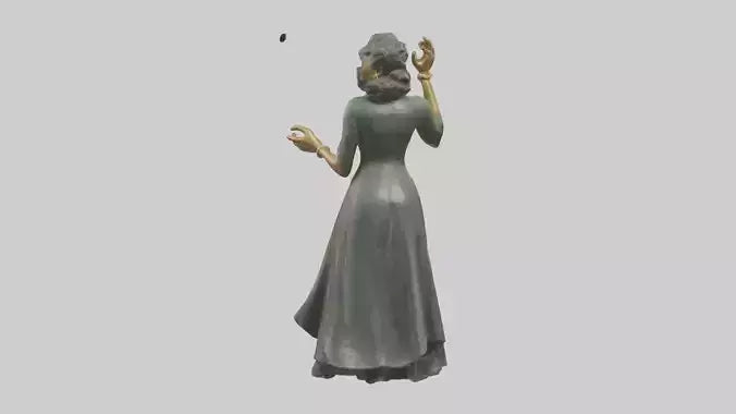 Ella Fitzgerald statue model 3D model
