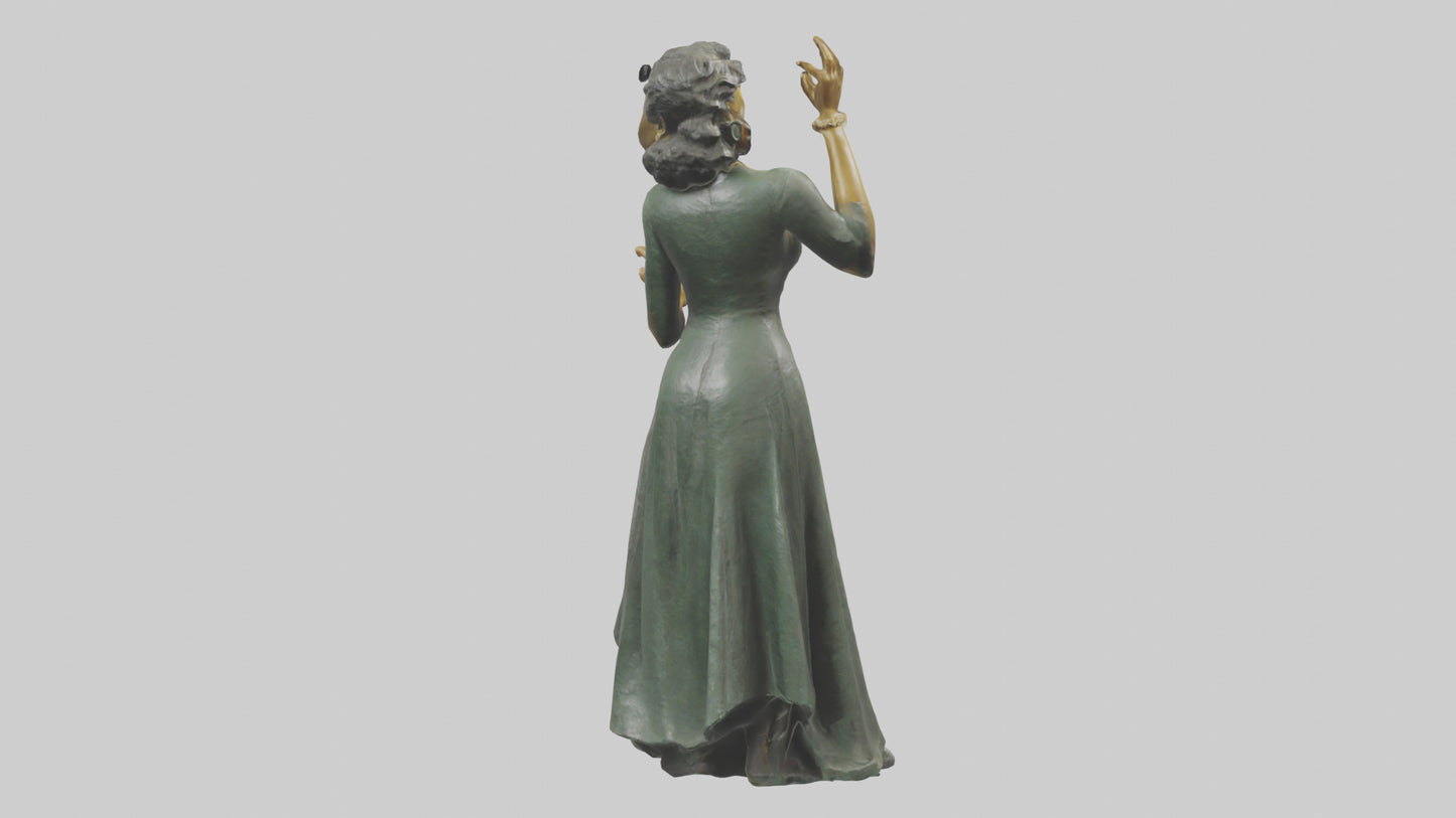 Ella Fitzgerald statue model 3D model