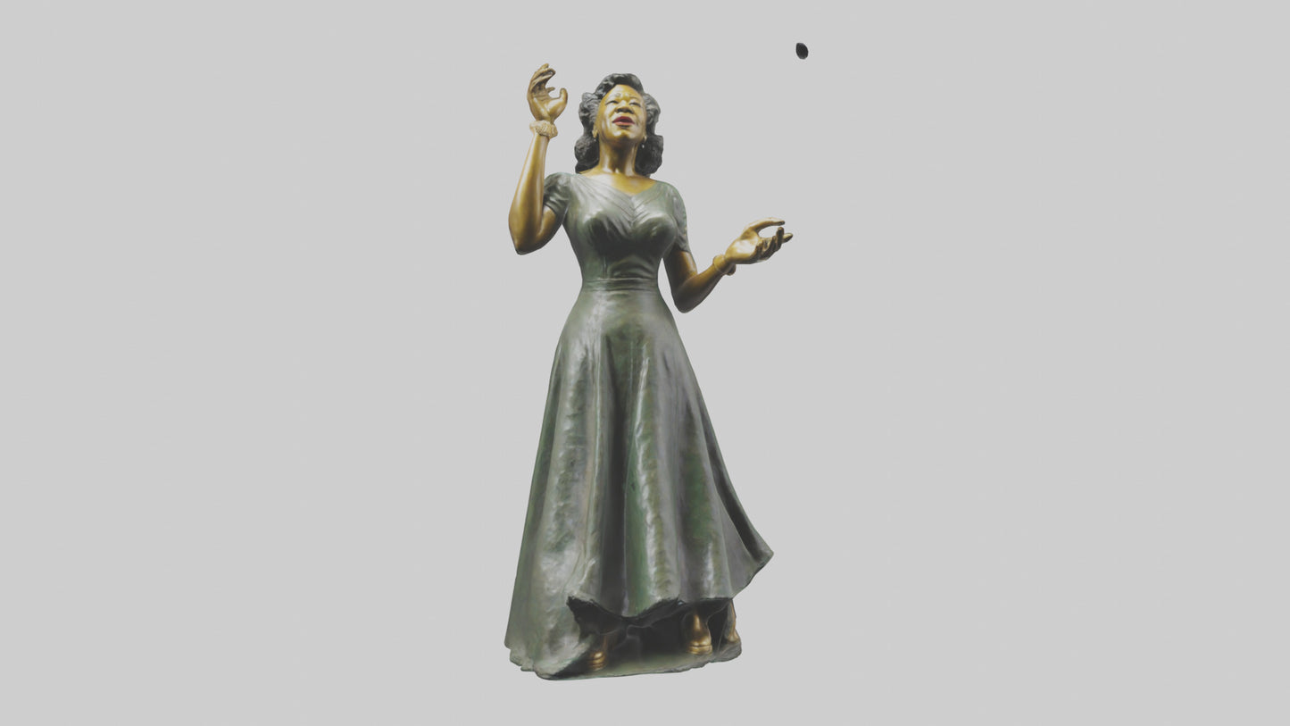 Ella Fitzgerald statue model 3D model