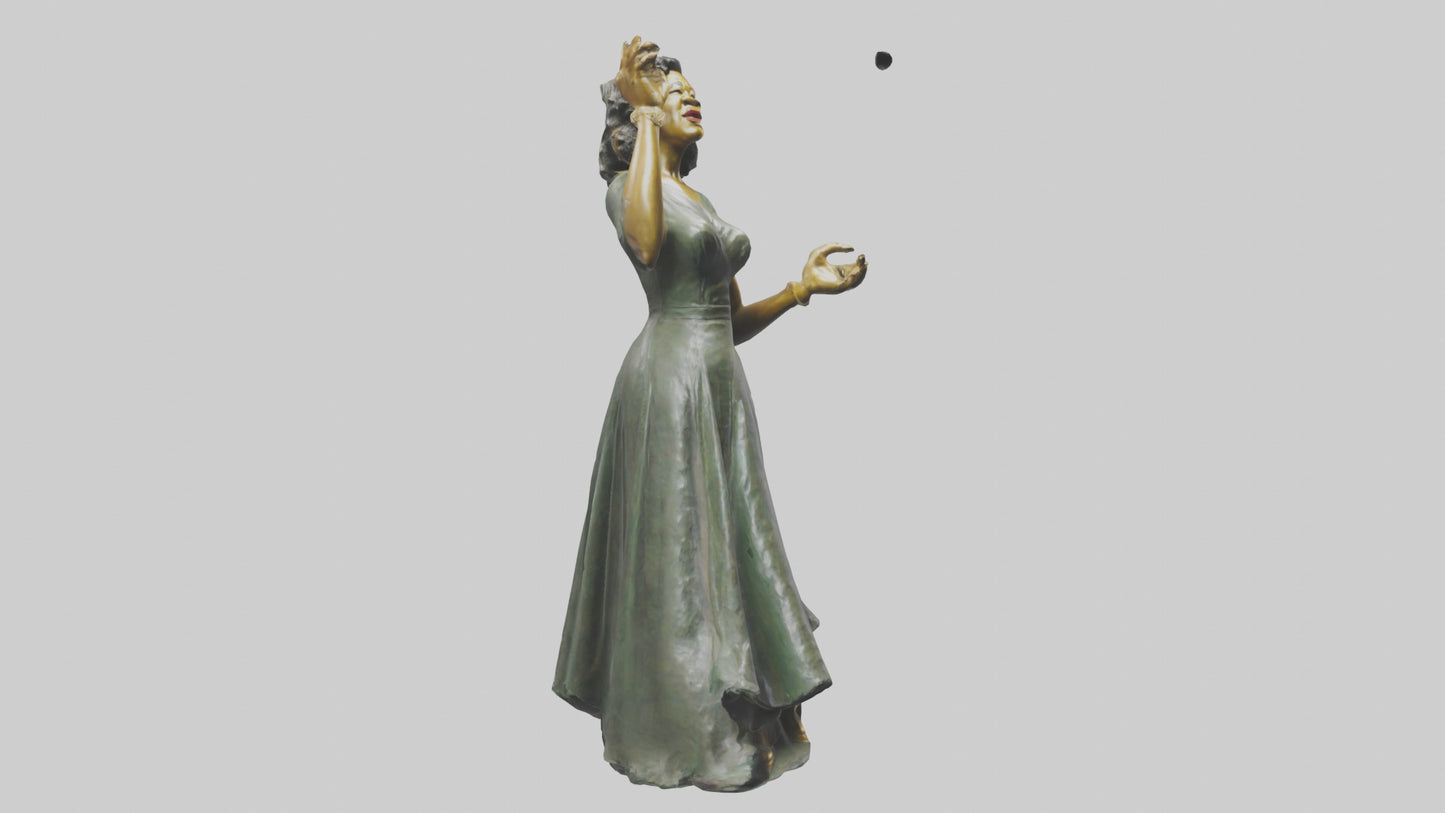 Ella Fitzgerald statue model 3D model