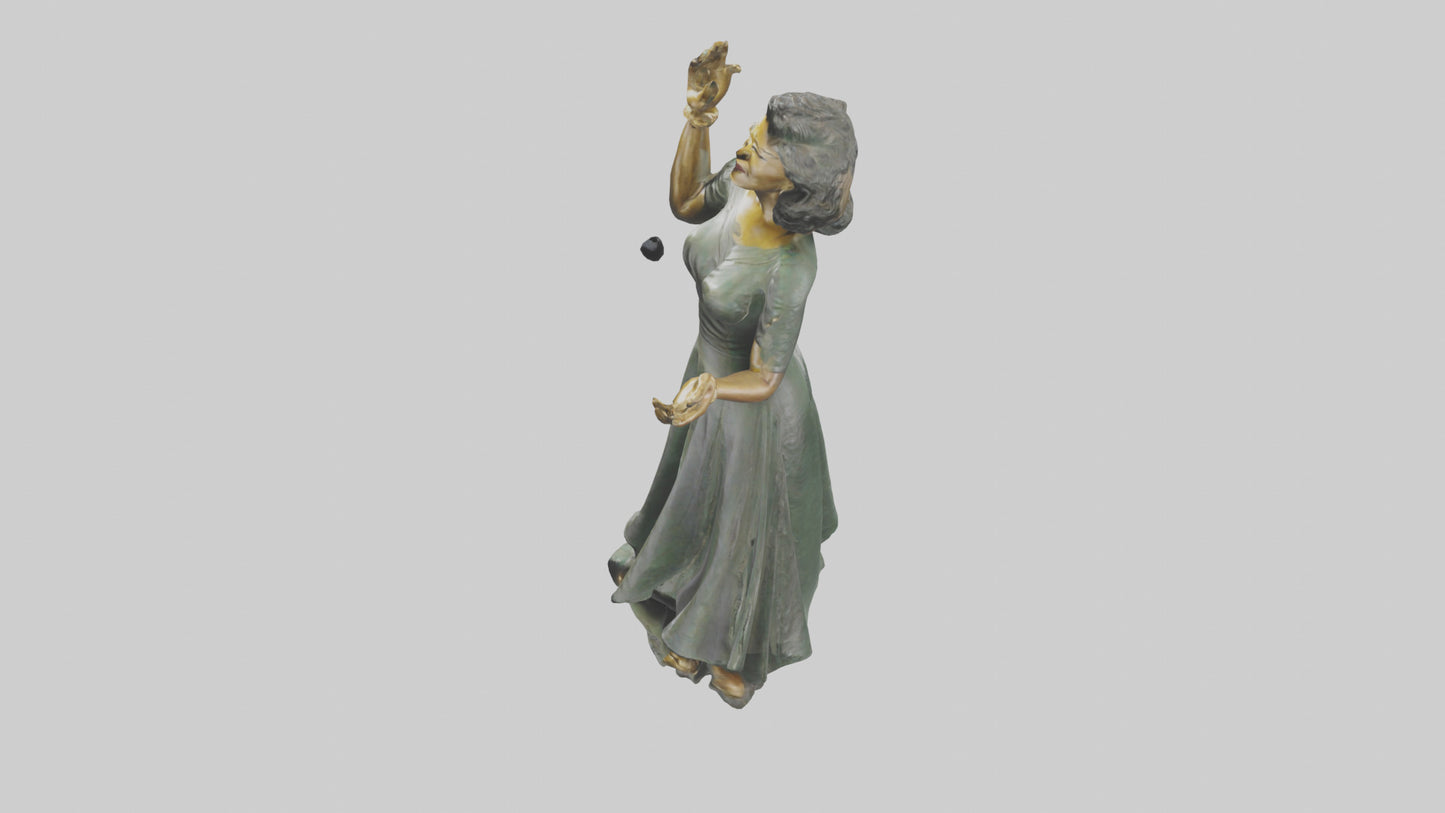 Ella Fitzgerald statue model 3D model