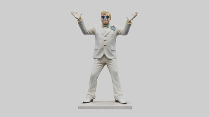 Elton John statue model 3D model