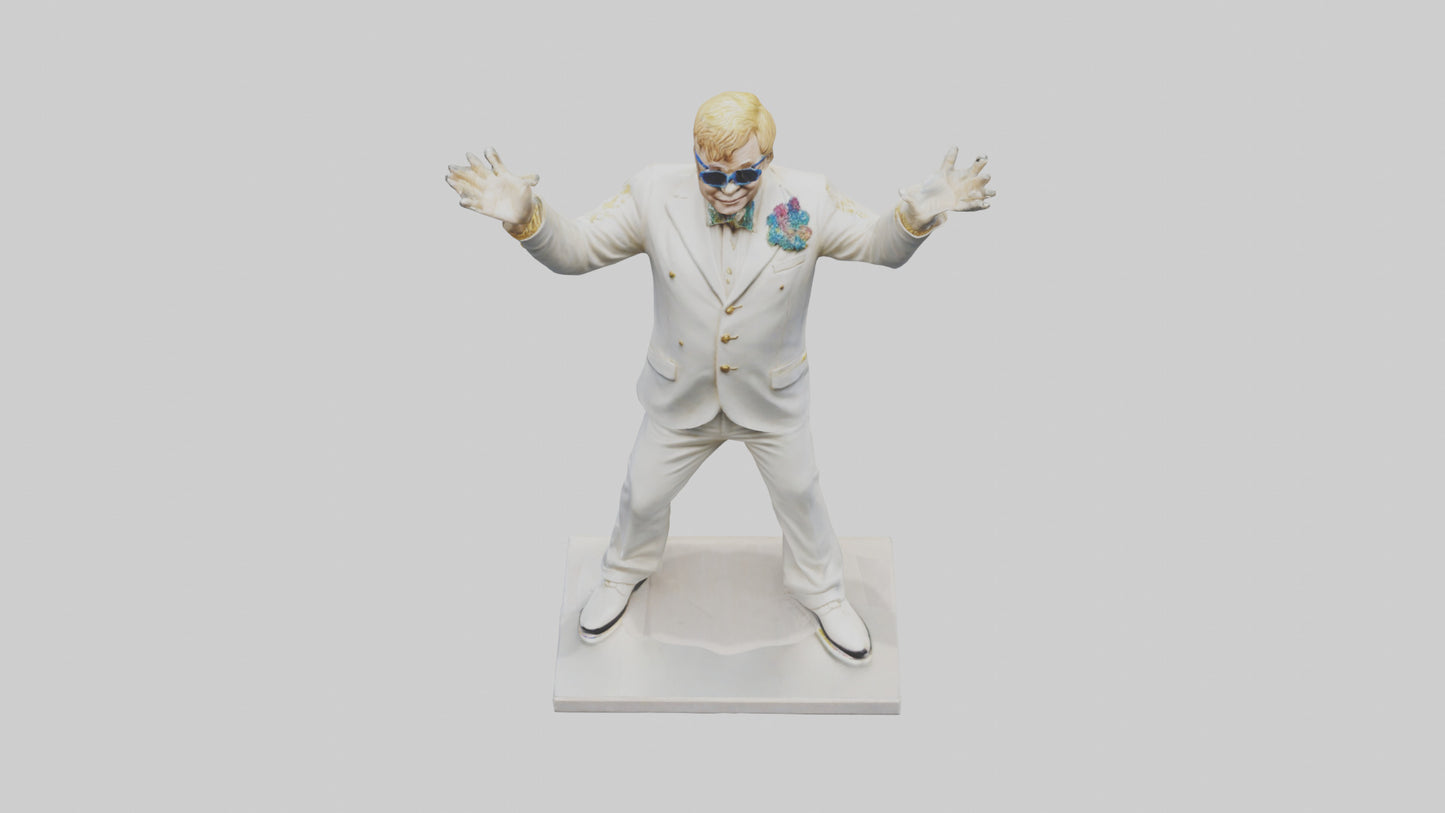 Elton John statue model 3D model