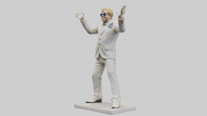 Elton John statue model 3D model