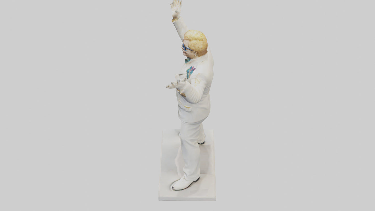 Elton John statue model 3D model
