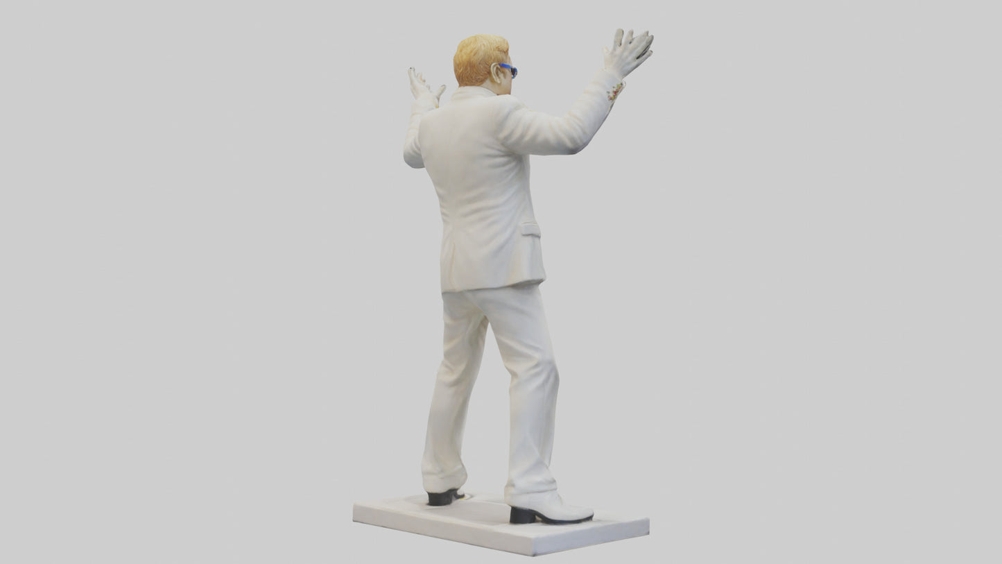 Elton John statue model 3D model