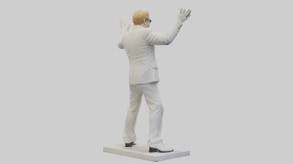 Elton John statue model 3D model
