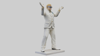 Elton John statue model 3D model