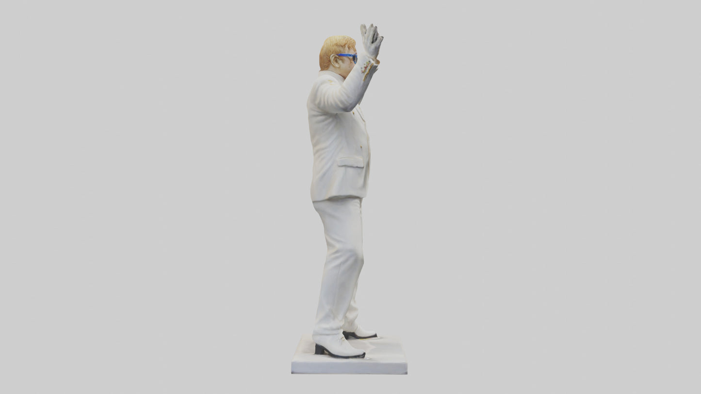 Elton John statue model 3D model